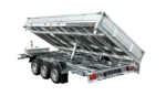 REMORQUE BENNE HYDRAULIQUE 3 ESSIEUX 400×200 UNITRAILER TASKER 400/3C 3500 KG – Image 5
